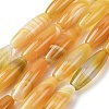 Natural Yellow Agate Beads Strands G-Z113-A07-2