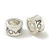 Tibetan Style Alloy European Beads FIND-U015-23AS-1