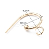 304 Stainless Steel Half Hoop Earrings X-STAS-Z028-B02-G-4