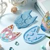 Cat Shape Food Grade DIY Silicone Pendant Molds SIL-CJC0001-03-4