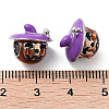 Halloween Rack Plating Brass Enamel European Beads KK-M280-01P-3