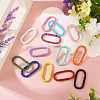 10Pcs Alloy Spring Gate Rings FIND-TA0009-25F-7