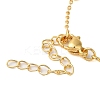 Brass Micro Pave Clear Cubic Zirconia Pendant Necklaces for Women NJEW-S429-03G-03-3