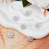 6Pcs 1-Hole Zinc Alloy Shank Buttons FIND-DC0005-27-4