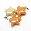 Star Natural Topaz Jade Pendants G-Q367-26-2