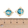 Golden Plated Brass Pendants KK-L218-001G-02-3