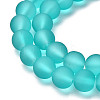Baking Paint Transparent Glass Bead Strands GLAA-S031-10mm-18-2