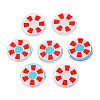 Transparent Printed Acrylic Cabochons TACR-N016-31-2