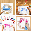 PET Hollow Out Drawing Painting Stencils DIY-WH0405-0095-4