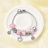 Alloy Enamel European Beads Charm Bracelets BJEW-F495-14P-1