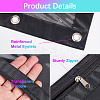 2Pcs 2 Colors Oxford Cloth with Alloy Pen Cases for 3-Ring Binder AJEW-CP0007-98-6
