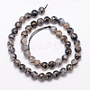 Natural Dragon Veins Agate Bead Strands X-G-K166-07F-8mm-04-2