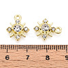 Rack Plating Alloy and Rhinestone Pendants PALLOY-T090-47KCG-3
