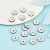 Brass Rhinestone Spacer Beads RB-A014-L12mm-S-3