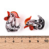 Handmade Lampwork Cock Display Decorations LAMP-T023-24B-3