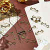 30Pcs Alloy Brooch Findings FIND-PH0027-21AB-2