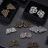 Gorgecraft 8 Sets 4 Style Alloy Hook Button and Alloy Interlocking Clasps BUTT-GF0001-04-5