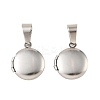 316 Stainless Steel Locket Pendants STAS-K321-11A-P-1