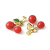 2Pcs Brass Enamel Charms KK-YW0002-27C-1