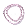 Electroplate Glass Beads Strands EGLA-Q128-13E-2