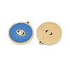 304 Stainless Steel Enamel Pendants STAS-Z190-06G-02-2
