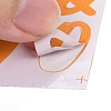Number & Alphabet & Sign PVC Waterproof Self-Adhesive Sticker DIY-I073-04D-3