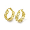 Rack Plating Brass Clear Cubic Zirconia Hoop Earrings for Women EJEW-M213-34G-1