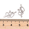 Non-Tarnish 5Pcs 201 Stainless Steel Pendants STAS-M056-03P-3