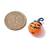 Halloween theme Wood with Alloy Pendant PALLOY-JF02657-01-4