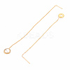 Brass Micro Pave Clear Cubic Zirconia Ear Threads KK-S356-264-NF-2