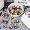 66Pcs 11 Colors Rondelle Resin European Beads RPDL-TA0001-01-5