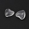 Transparent Glass Heart Cabochons GGLA-R021-10mm-3