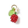 Glass Seed Beaded Pendants PALLOY-MZ00906-3