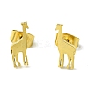 Cute Little Animal Theme 304 Stainless Steel Stud Earrings LS-EJEW-B041-04H-G-1