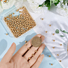 Brass Spacer Beads KK-BBC0015-08B-3