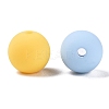 Rubberized Style Imitated Silicone Acrylic Beads MACR-T048-01C-11-2