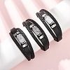 Natural Quartz Crystal & Braided Microfiber Leather Multi-strand Bracelets for Women Men GG-CBAEA55-01E-1