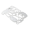 Human Carbon Steel Cutting Dies Stencils LS-DIY-P076-03-2
