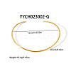 Simple 304 Stainless Steel Round Cuff Choker Necklaces Fashion Jewelry for Women RC6869-3-2