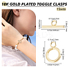 Brass Toggle Clasps KK-BBC0001-97-2