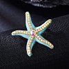 Alloy Rhinestone Brooch LS-JEWB-K027-01B-G-1