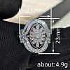 Brass Micro Pave Cubic Zirconia Finger Rings for Women FS-WGE2DD0-03-4