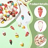 40Pcs 8 Colors Opaque Resin Cabochons RESI-CJ0004-88-3