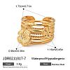 3Pcs 316 Surgical Stainless Steel with Clear Cubic Zirconia Finger Rings for Women FS-WG7760B-07-1