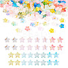 180Pcs 9 Colors Gradient Color Transparent Acrylic Beads OACR-TA0003-40-1