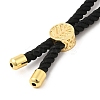 Twisted Nylon Cord Silder Bracelets DIY-B066-03G-11-3