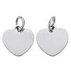 Tarnish Resistant 201 Stainless Steel Stamping Blank Tag Charms STAS-S105-T617-1-2