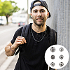 12Pcs 6 Styles Round 304 Stainless Steel Beads STAS-UN0059-95-6