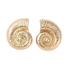 Conch Alloy Stud Earrings for Women X-EJEW-A112-07KCG-2