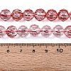 Crackle Transparent Glass Beads Strands GLAA-N063-10mm-14-2